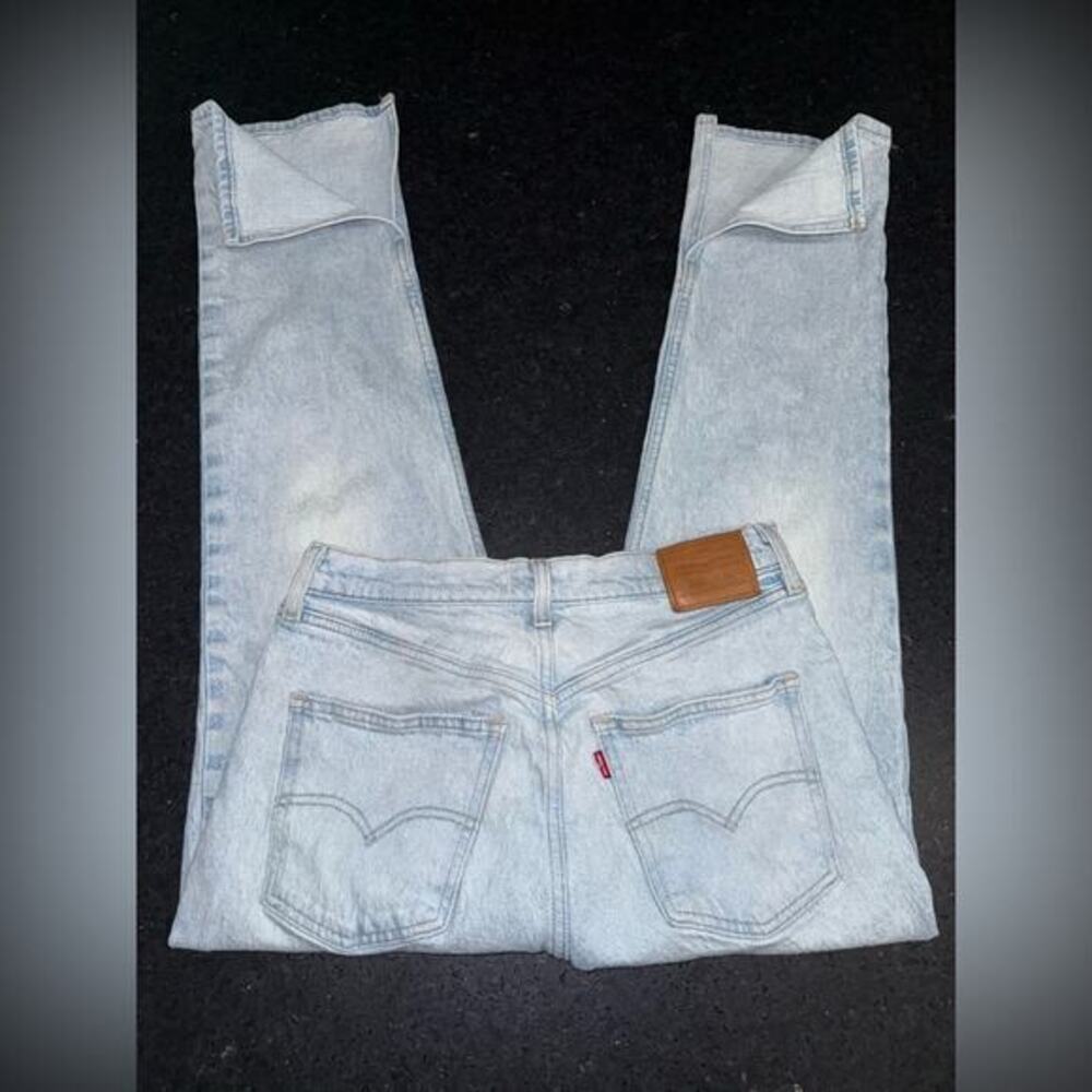 UEC LEVI’S PREMIUM '70s High Rise Slim Straight Ankle Slits Jeans SZ 30x29